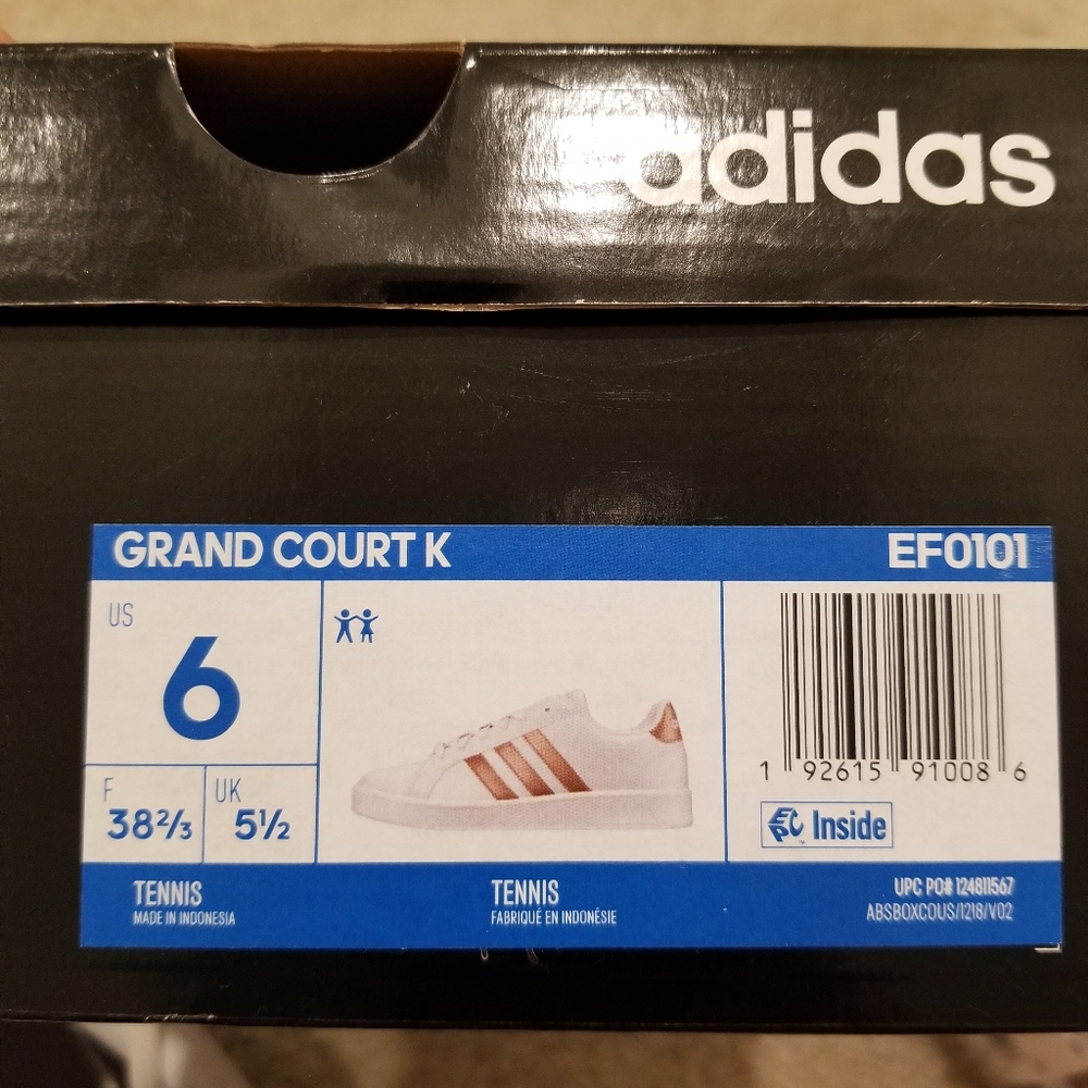 Adidas Grand Court Shoes big kids size 6 brand new - Picture 8 of 8